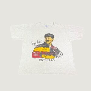 Vintage Davey Allison Nascar Memorial T-Shirt Premier Sportswear Gray XL USA